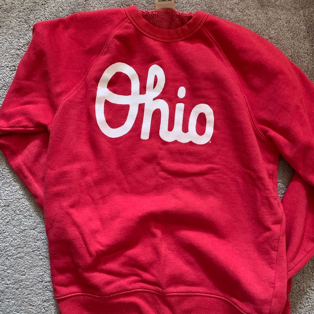 HOMAGE Vibrant Red Ohio Crewneck